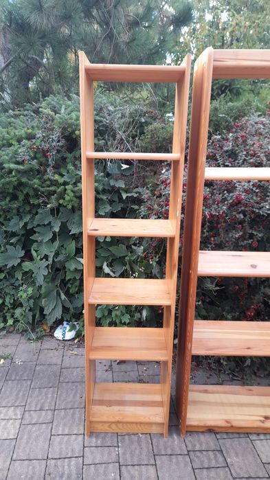 Drewniane regały - biblioteczki, lite drewno-stabilne i solidne !