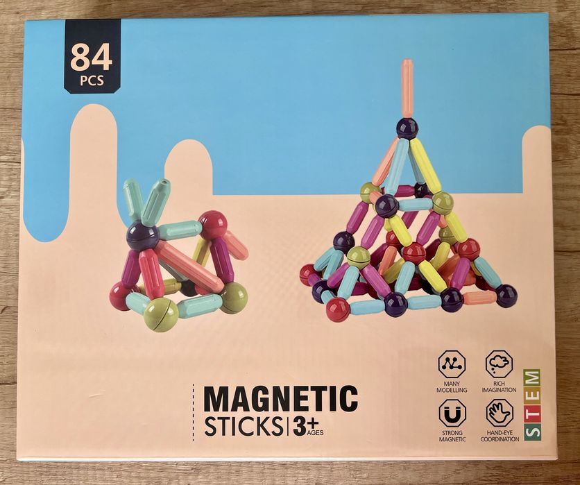 Klocki magnetyczne edukacyjne