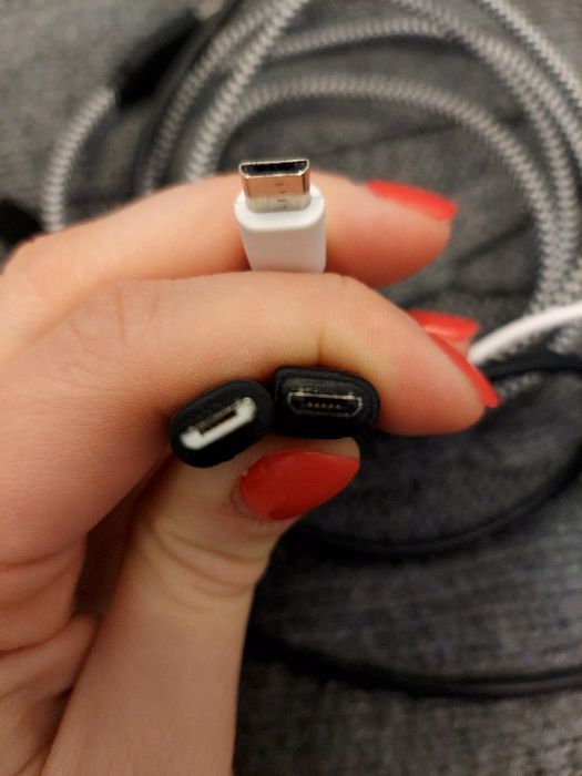 Trzy kable USB - micro USB, zestaw 1.5 m