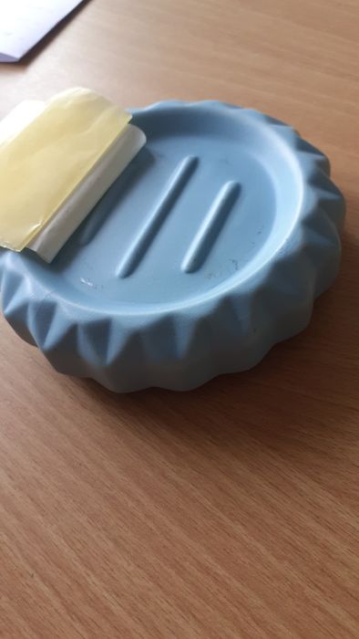 nowa Kela turkusowa ceramiczna mydelniczka okrągła