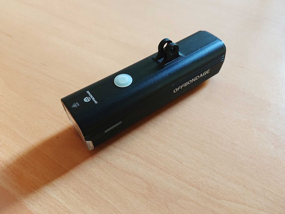 Światło przednie rowerowe, lampka Offbondage, mocowanie górne