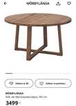 Stół IKEA MÖRBYLANGA, okl deb brazowa bejca, 145 cm