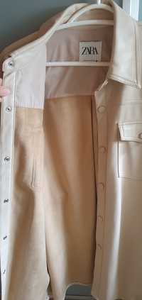 Camisa creme Zara