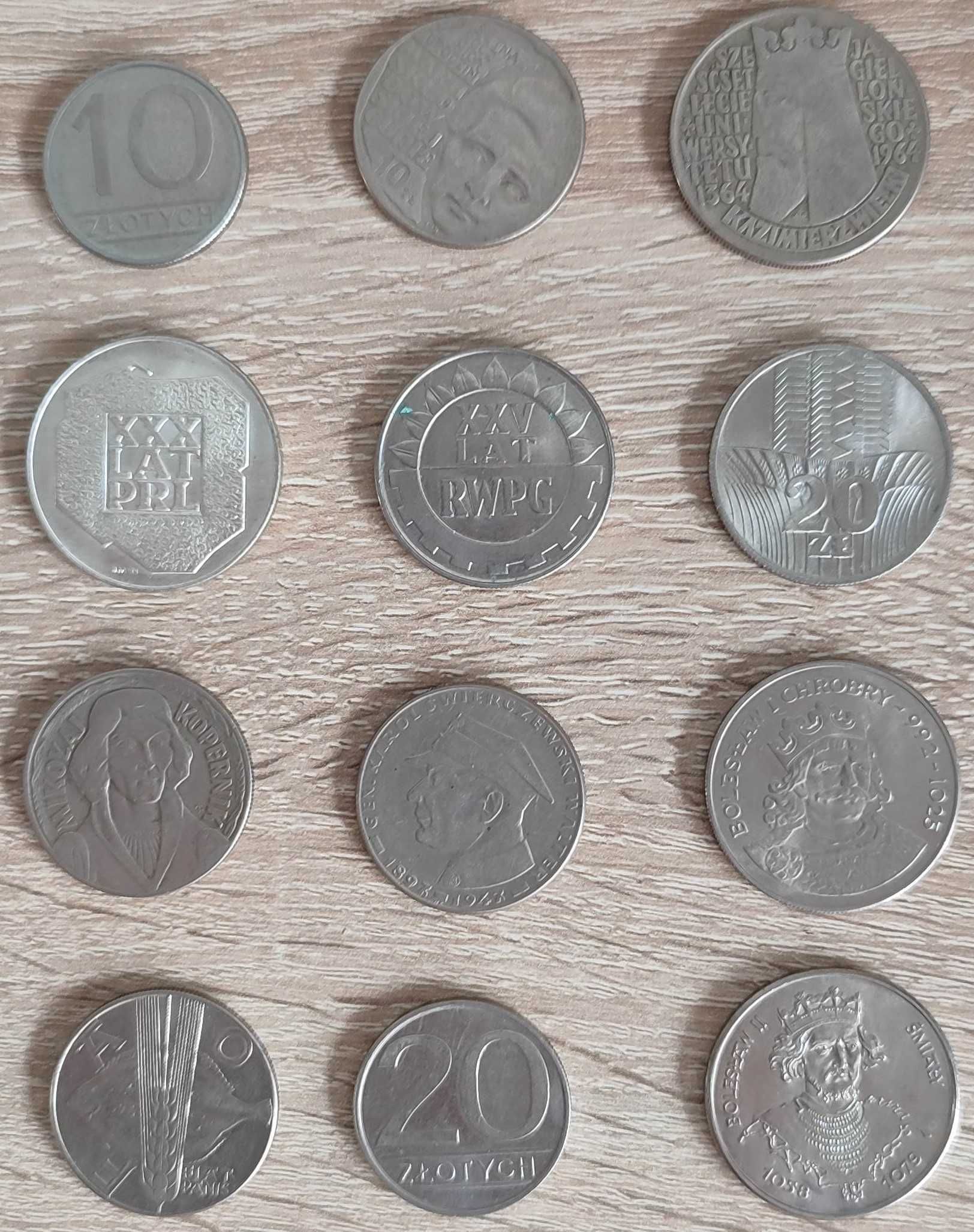 stare monety z czasów PRL-U lat 60.tych, 70.tych, 80.tych