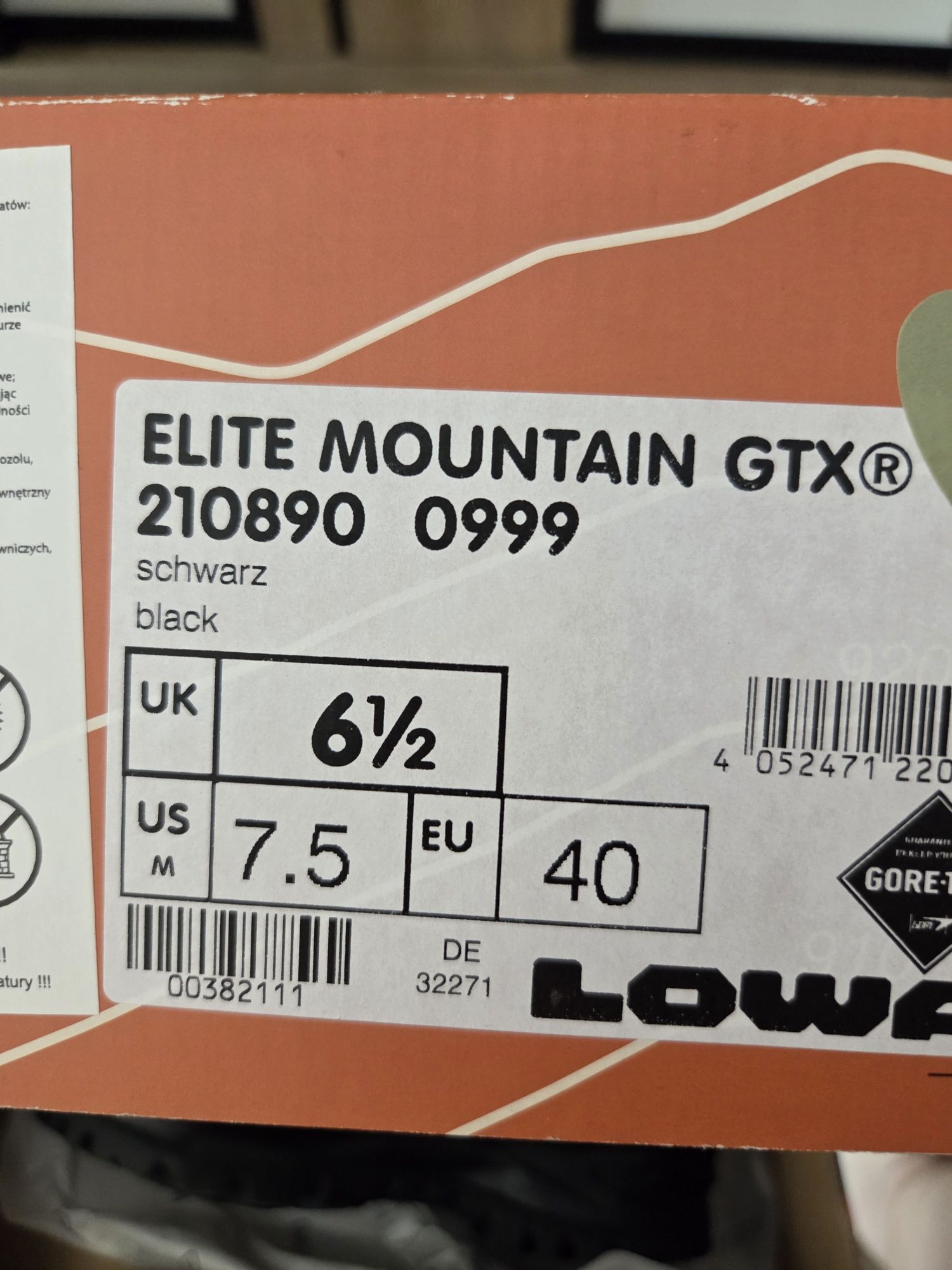 Lowa Elite Mountain gtx 40