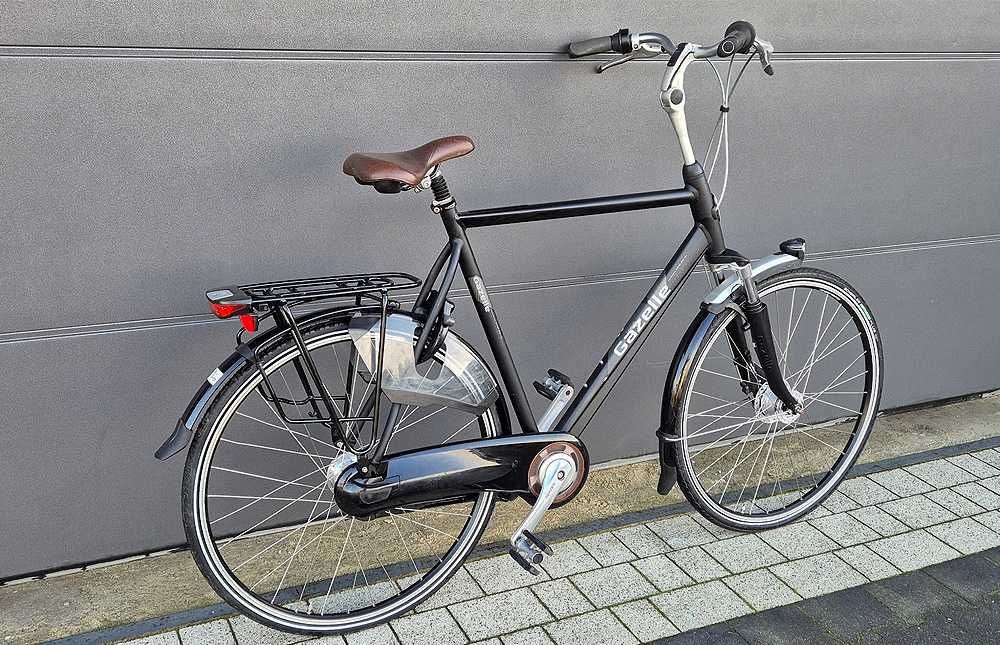 GAZELLE ORANGE PLUS Nexus 7 H65 czarny męski miejski rower holenderski
