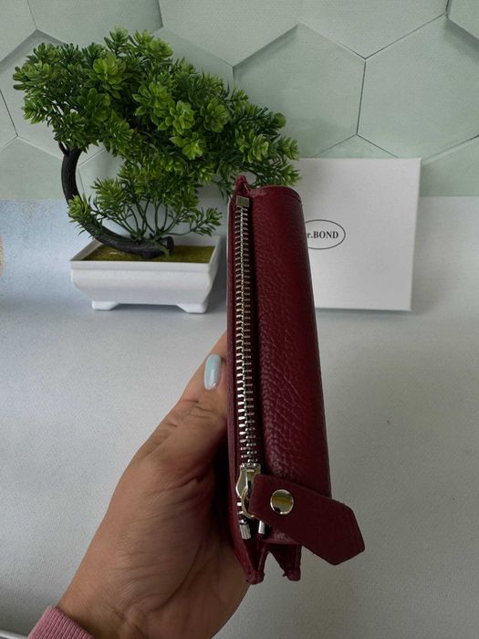 Жіночий шкіряний гаманець компактний