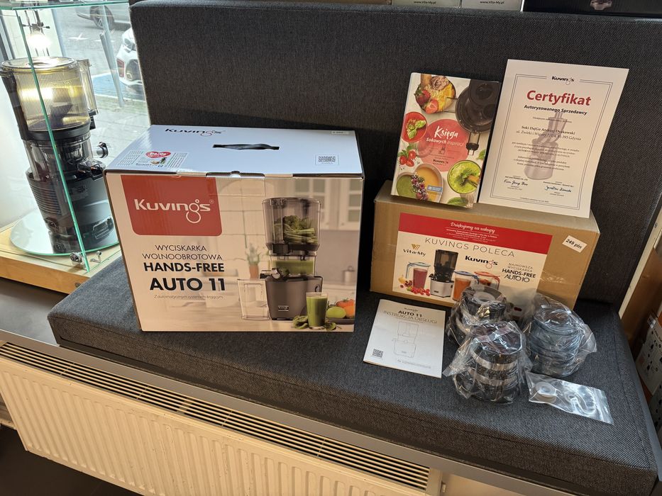 Kuvings Auto 11S NEW !!! 3 Sita !!! Dzbanki !!! Księga !!! Uszczelki