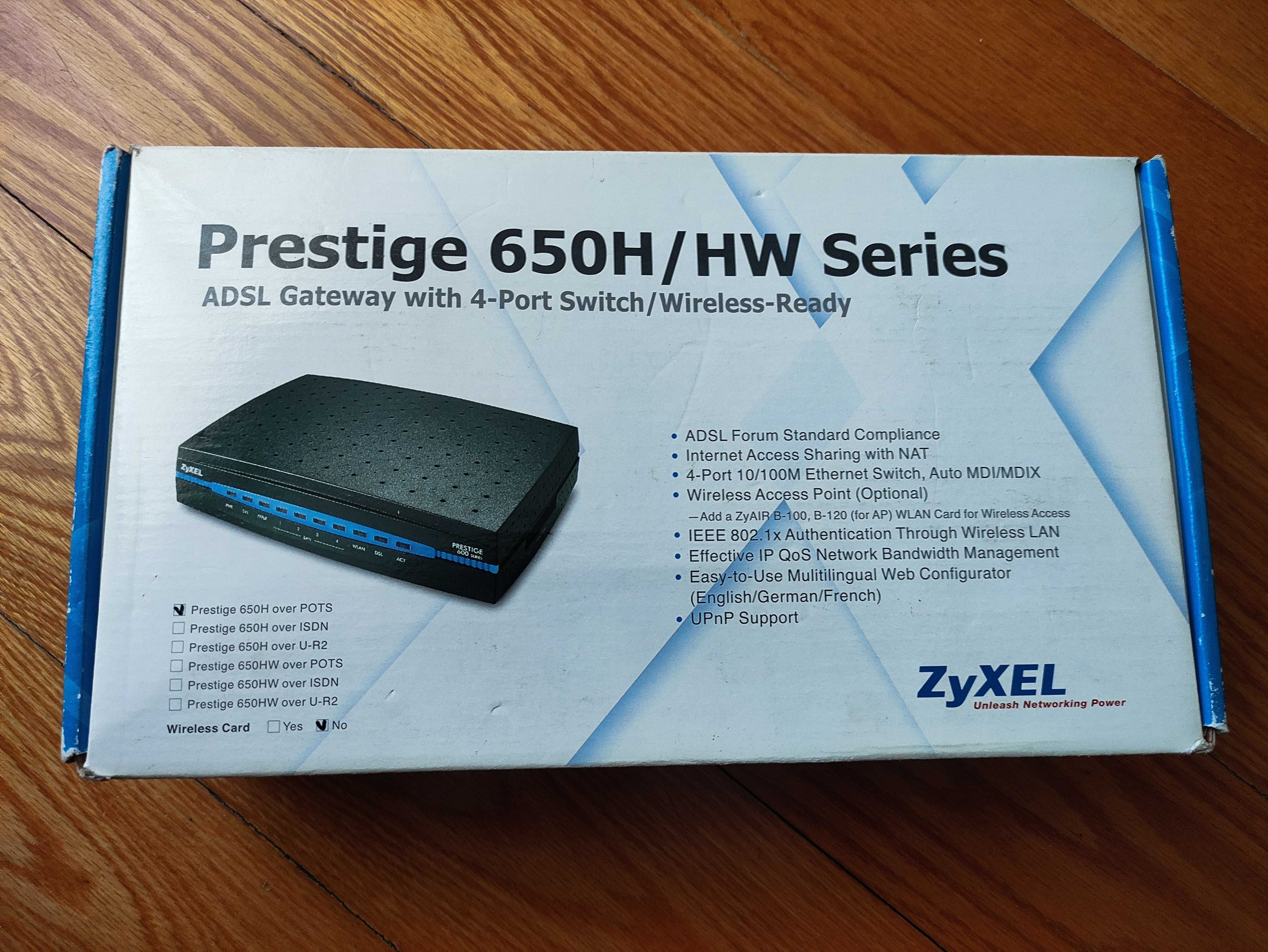 Prestige 650H HW Series – ADSL Router – Usado como Novo