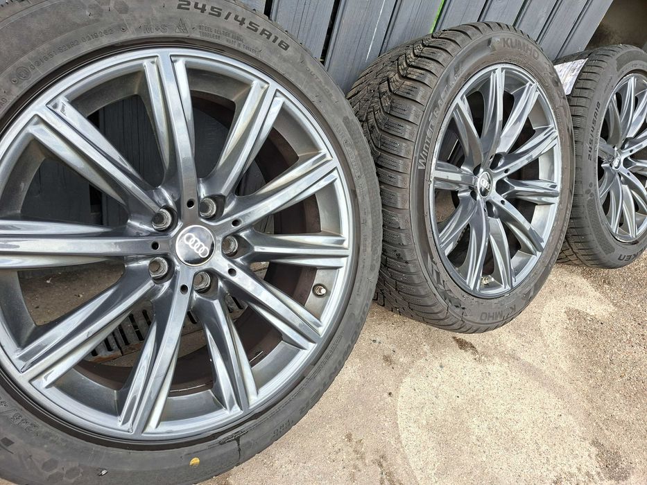 [K29] KOŁA ZIMOWE,ALUFELGI 18'' 5x112 AUDI A6 C7+245/45R18,2023r !