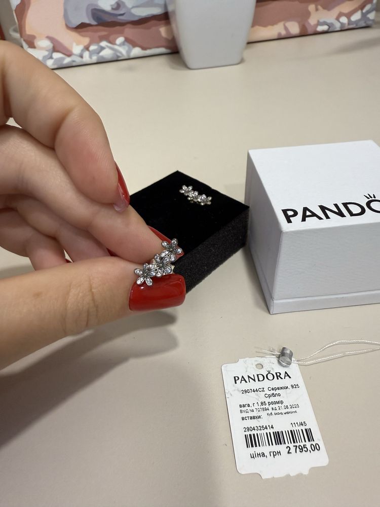 Сережки Pandora