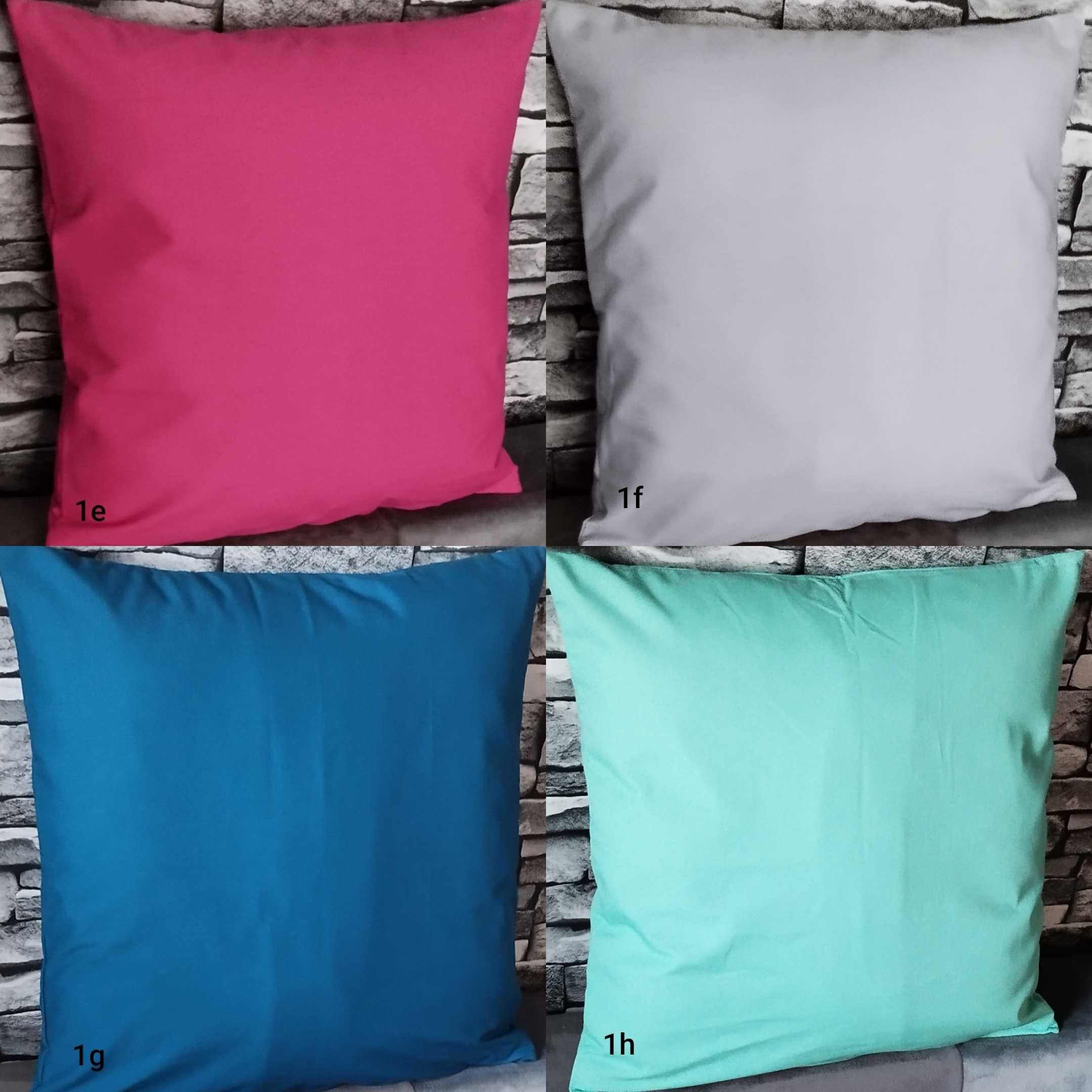 Poszewki dekoracyjne 40x40cm różne kolory  bawełna/poliester