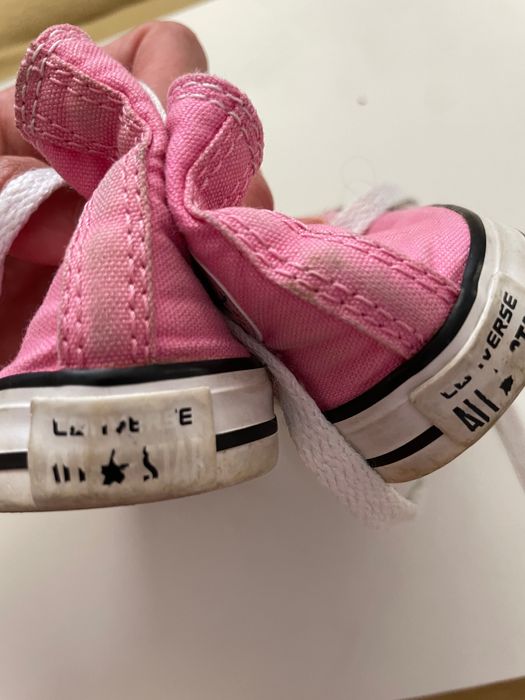 Converse trampki różowe rozmiar 22 długość 13cm