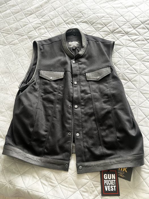 Чоловічий жилет байкерський