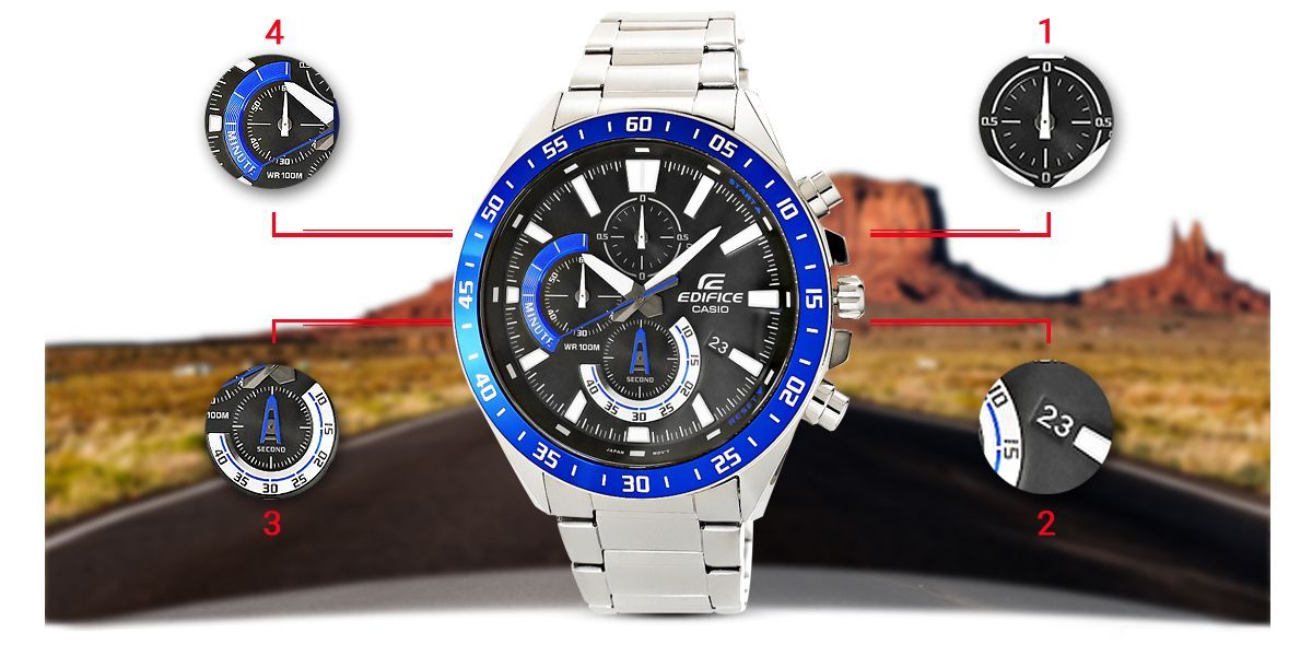 zegarek męski casio edifice efv-620d-1a2vuef 10 bar