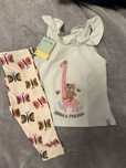 Bluzka legginsy niemowlęce 74