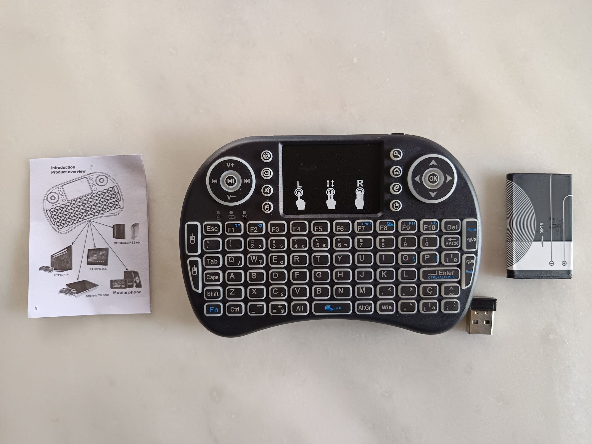 Mini teclado sem fios