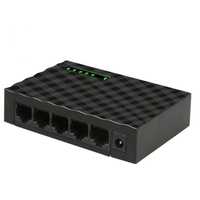 Switch Ethernet Internet 5 Portas RJ 45 Gigabite 10/100/1000Mbps NOVO