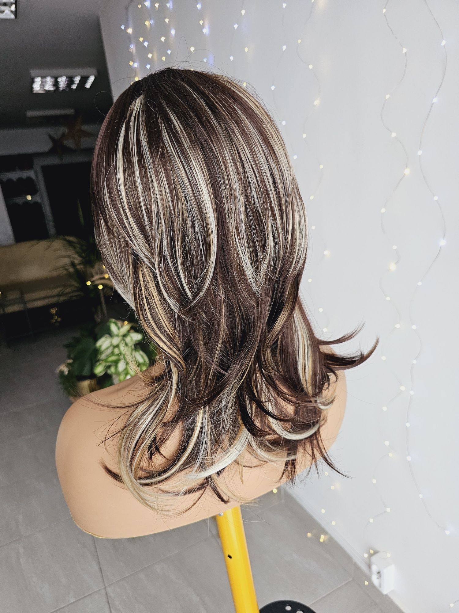 Peruka brąz blond baleyage 3D Tina