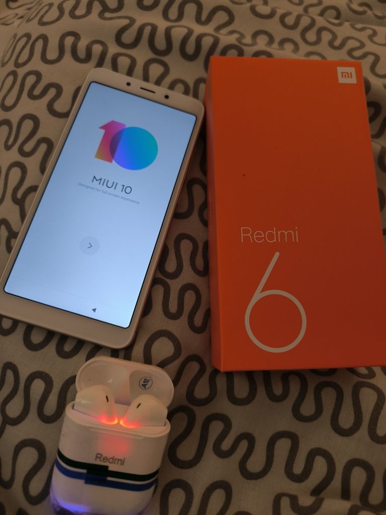 Xiaomi Redmi 6a novo + fone