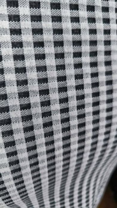 TOPSHOP Spódnica Długa Maxi Elegancka Wygodna Czarnobiała w Kratkę 40