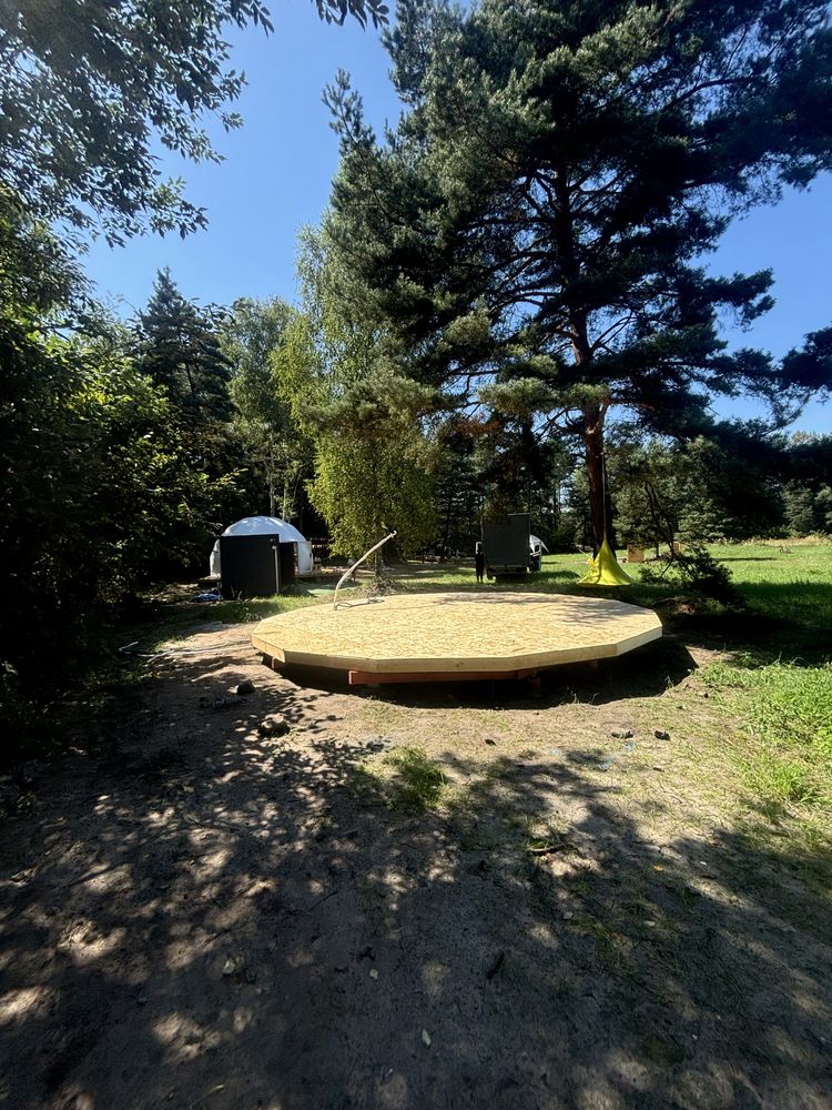 Glamping, Jurta, Namiot  Ciepla pogłoga 6M