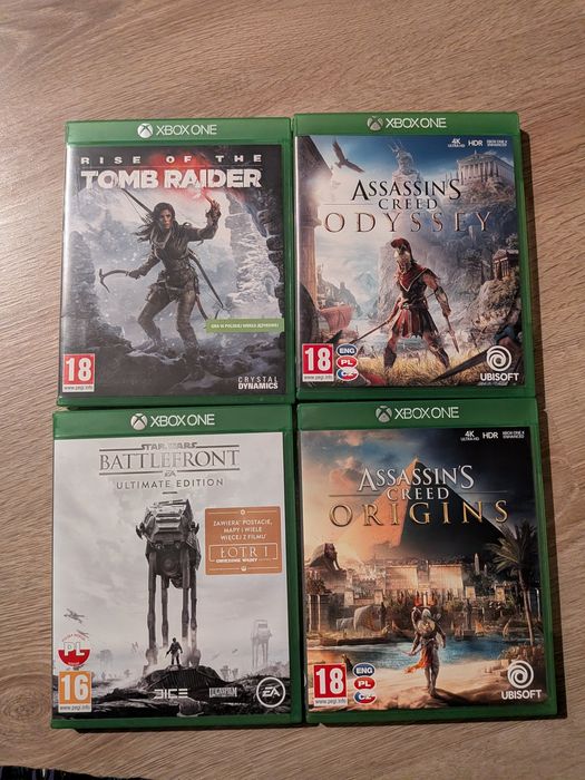 Gra na XBOX ONE - Battlefront, assassins, tomb rider