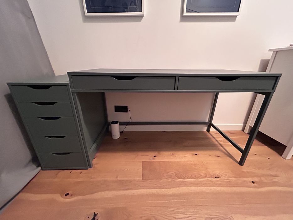 Biurko z szafka IKEA