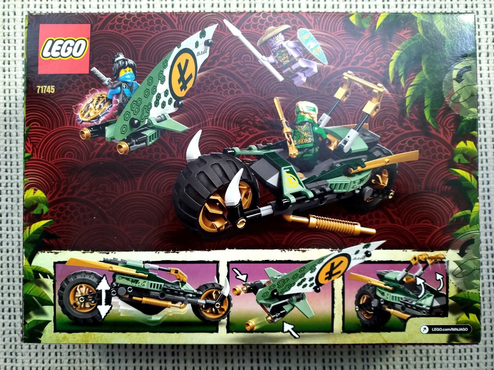 Nowe LEGO 71745 - Dżunglowy chopper Lloyda - Ninjago