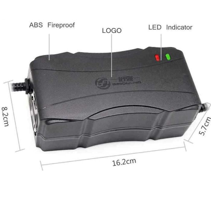 Carregador Bateria Chumbo 48V/60V/72V 2A p/ Scooter/Bicicleta Elétrica