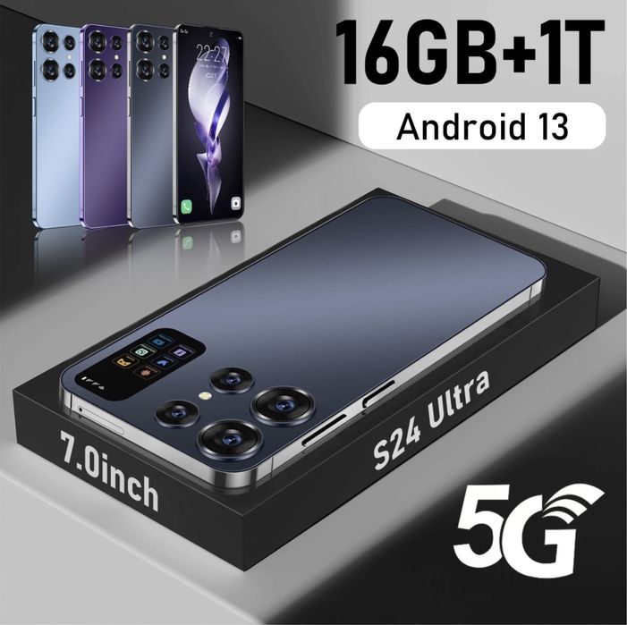 Smartfon S24 ULTRA +16+1T BLACK