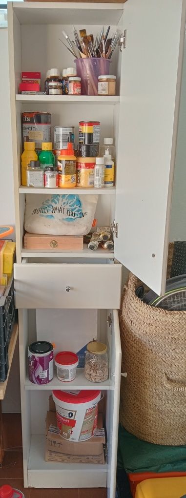 0: Móvel branco WC (bom estado)
