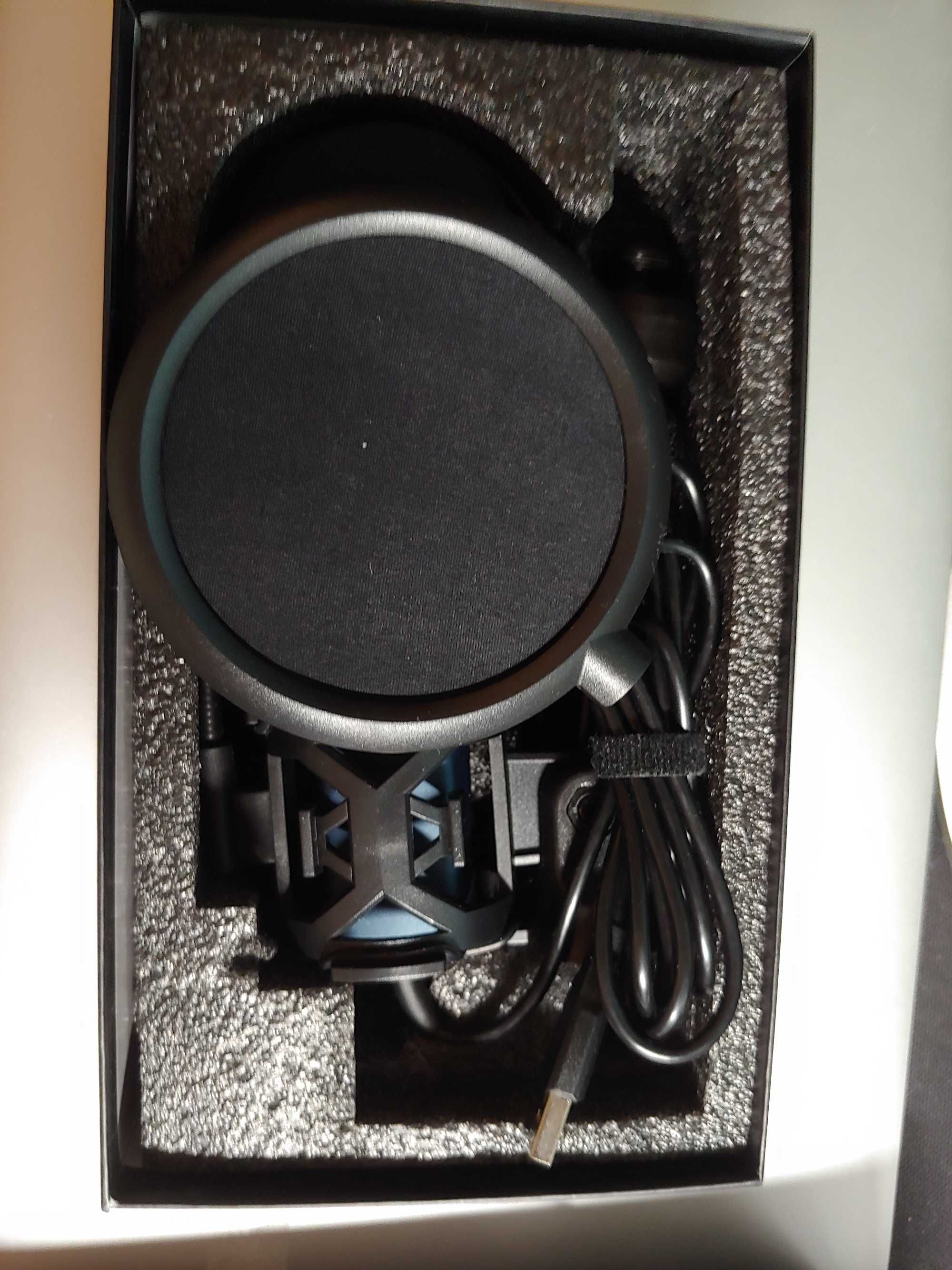 Mikrofon do podcastów pojemnościowy Tonor TC-777 zestaw statyw filtr
