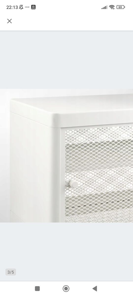 Szafka na buty metalowa Ikea mackapar