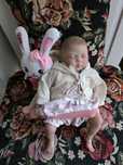 Lalka reborn w pięknym ubranku, mała ok 35 cm