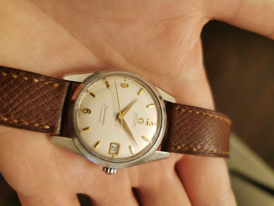 Omega Seamaster Calendar stary zegarek automat antyk