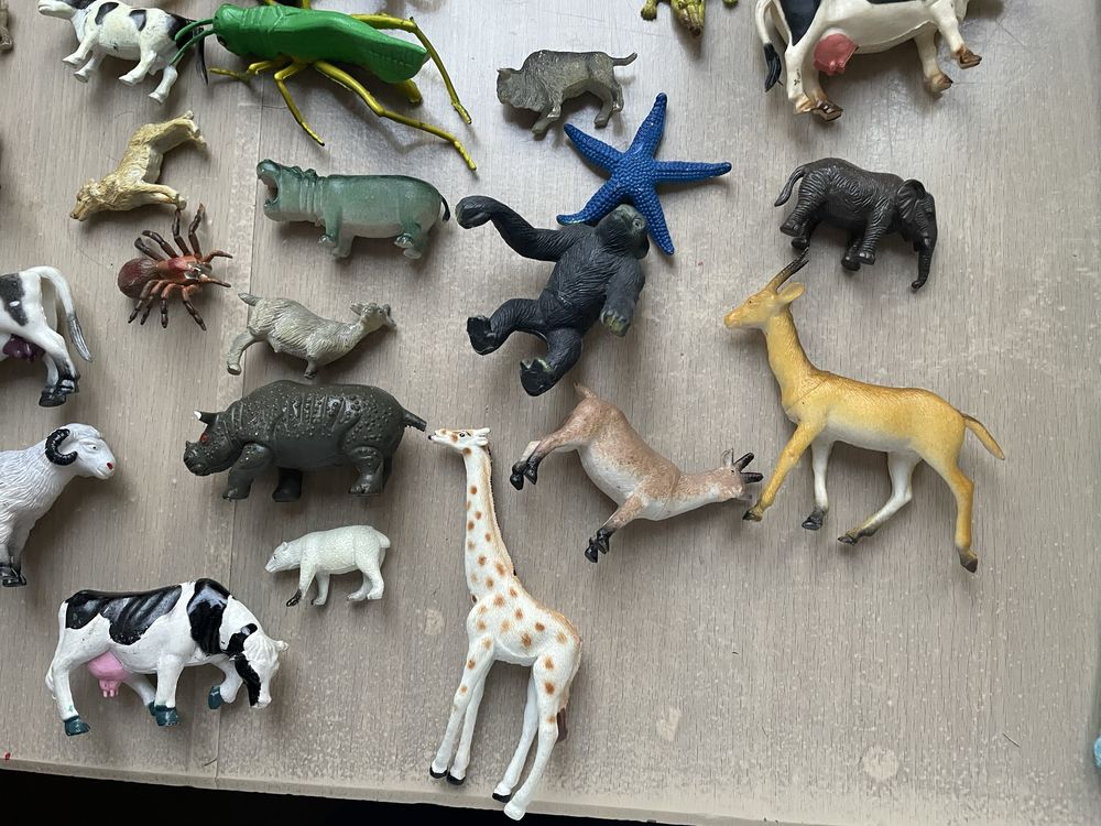 Figurki safari plastikowe figurki zwierząt y2k figurki tygrys żyrafa
