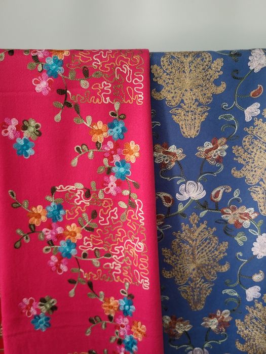 Неймовірні вишиті палантини, 100% Wool Cashmere, 70x185.