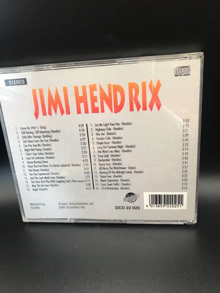 Jimi Hendrix płyty 2 cd