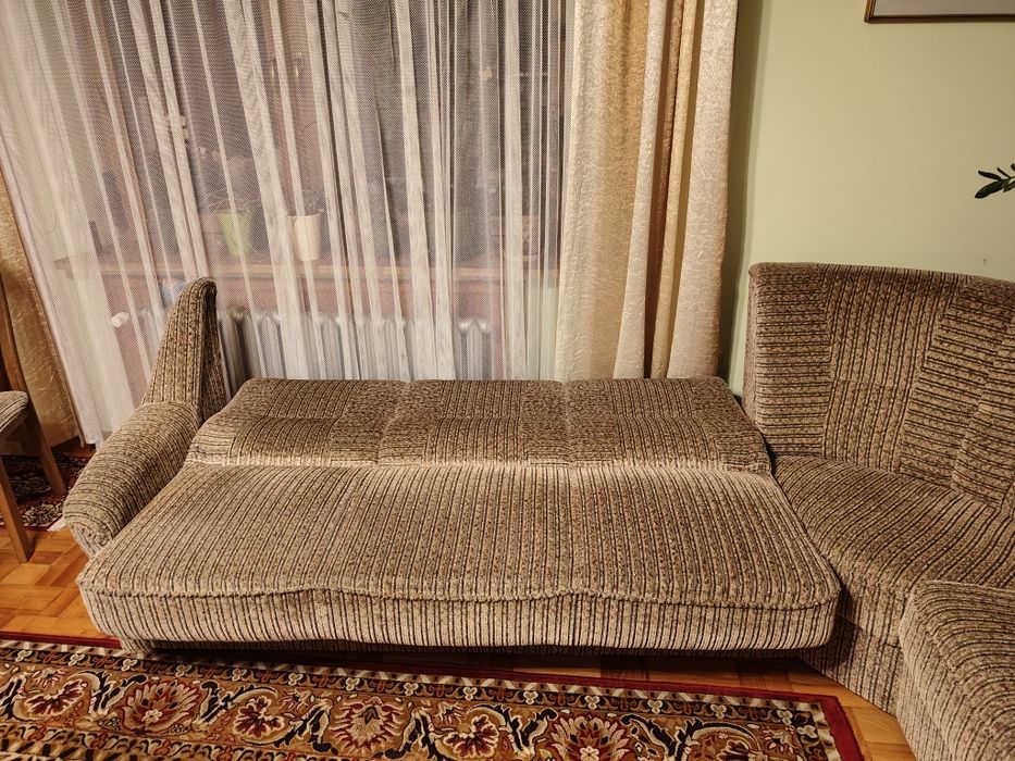Narożnik rozkładany z fotelem