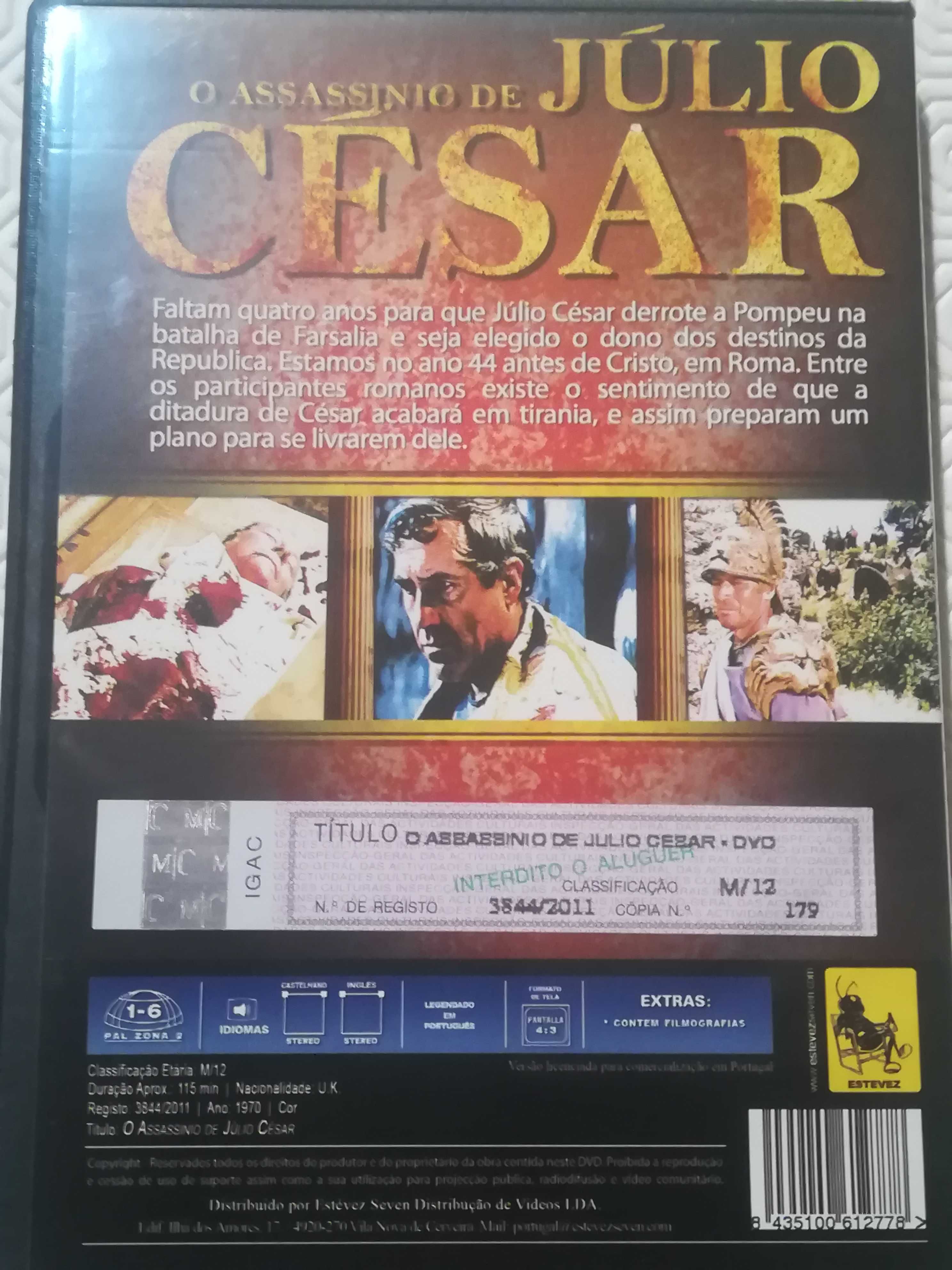 Dvd O assassínio de Júlio César com Charlton Heston