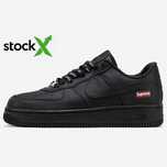 Мужские кроссовки Nike Air Force 1 '07 Supreme "Black" 40-45