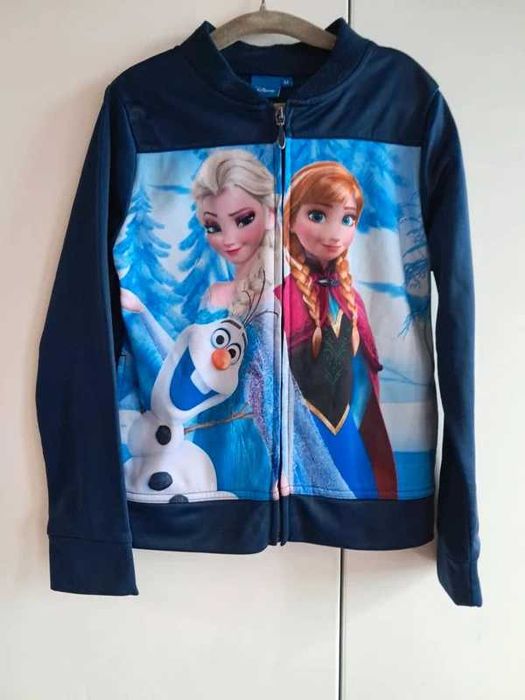 Nowość 2025:) zasuwana bluza Frozen Kraina Lodu Disney 128