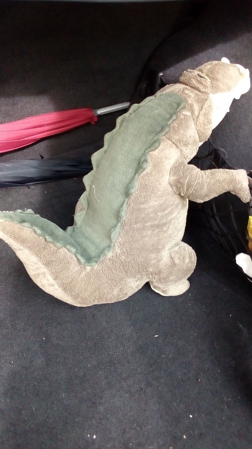 Peluche crocodilo cinza