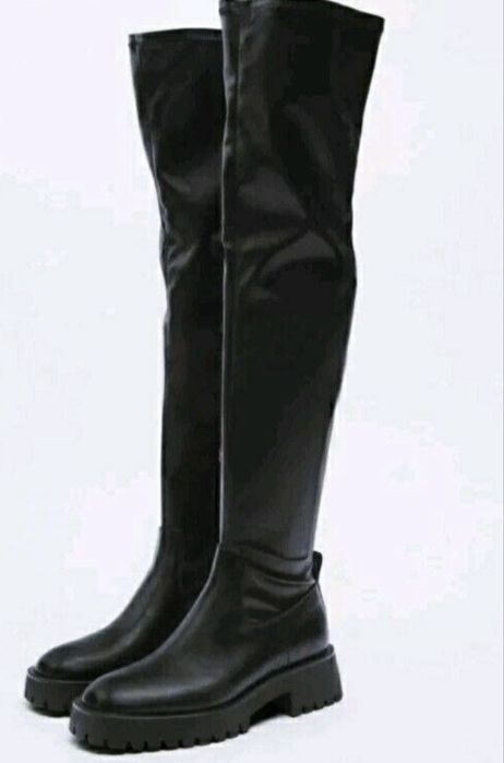 Ботфорти Zara, дуже стильні, розмір 37