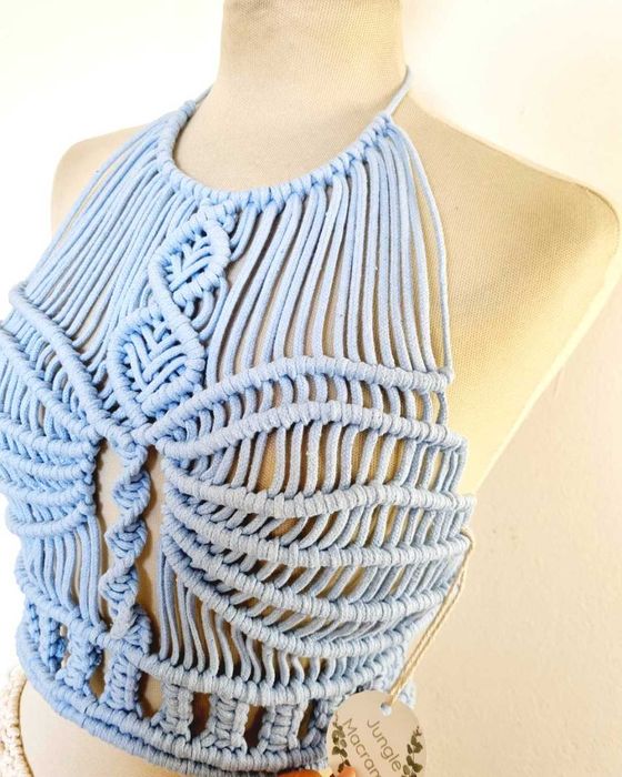 crop top macramé