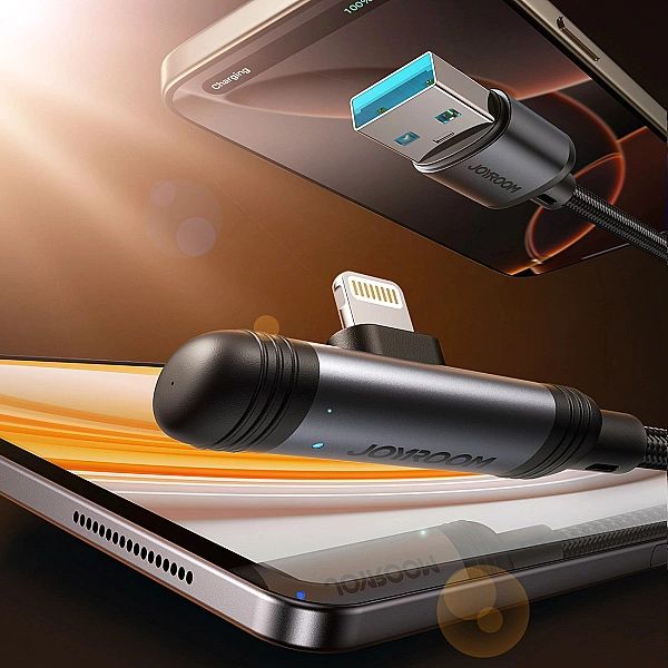 Kabel Joyroom S-A56 EnjoyX Series 90° USB-A - Lightning 3A 1,2m - czar