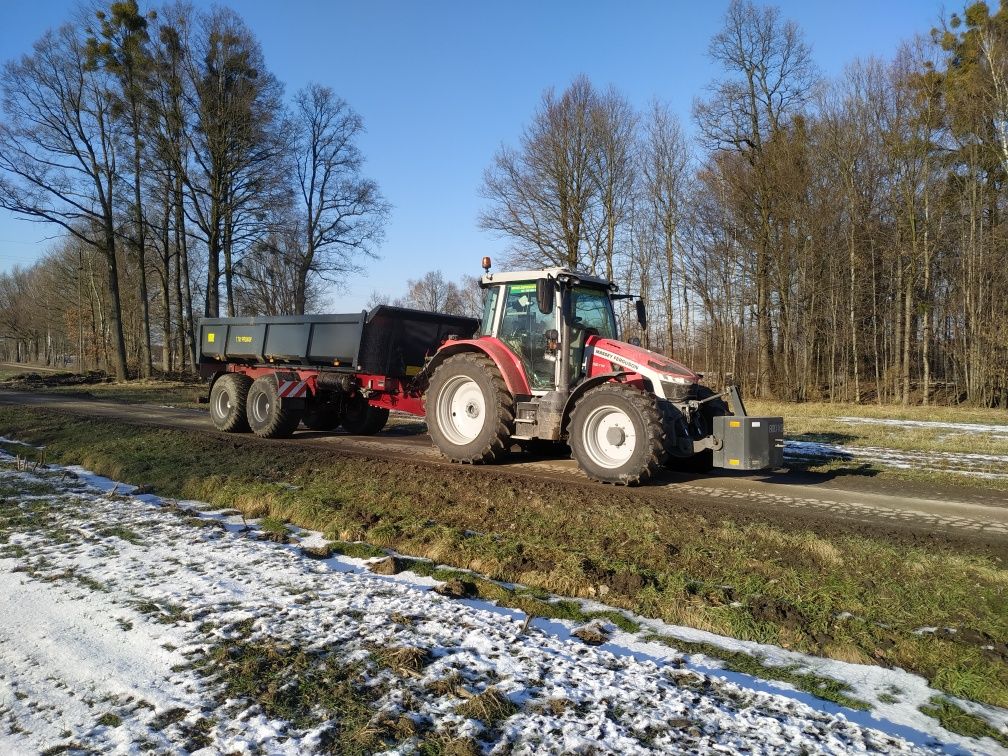 Usługi transportowe wywrotki wynajem ciągnik ciężarówki wywóz tandem