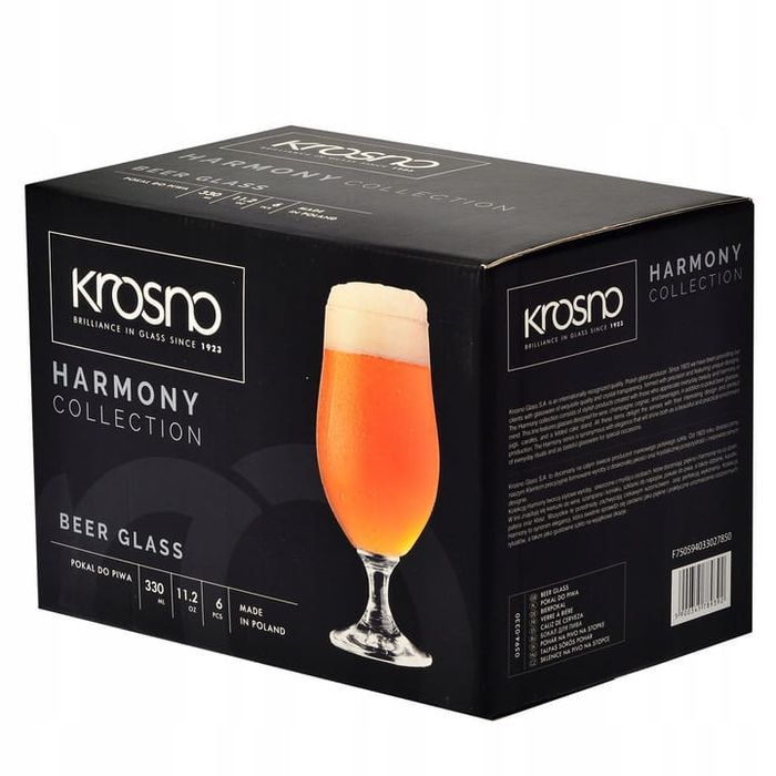 Pokale Do Piwa Harmony Krosno 6Szt 330Ml Lager