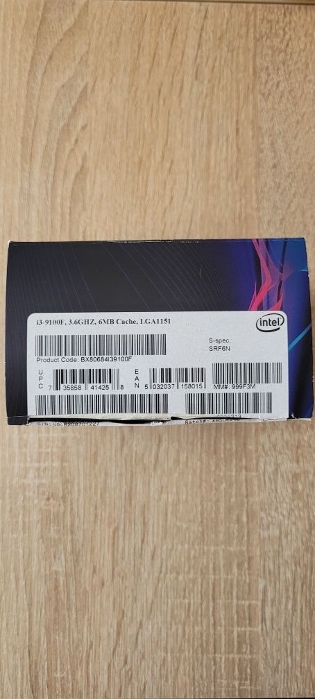 Procesor Intel i3 9100F + chłodzenie